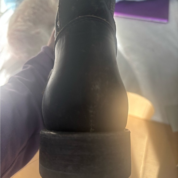 Rare. Frye Jenna Tall Skull Black Studded Leather Boots Never Worn. - Picture 6 of 11